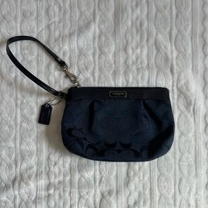 COPY - Coach Navy Blue Wristlet